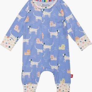 Magnetic Me Pastel Dog Print Kids Footie